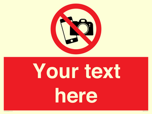 Custom No filming or photography